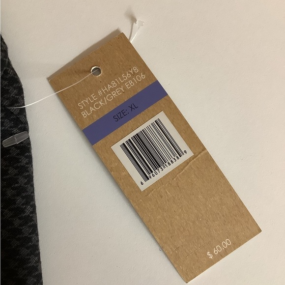 Hopes & Harlow Size XL Black and Gray Checkered Crop Pants. New With Tags. - Picture 6 of 7